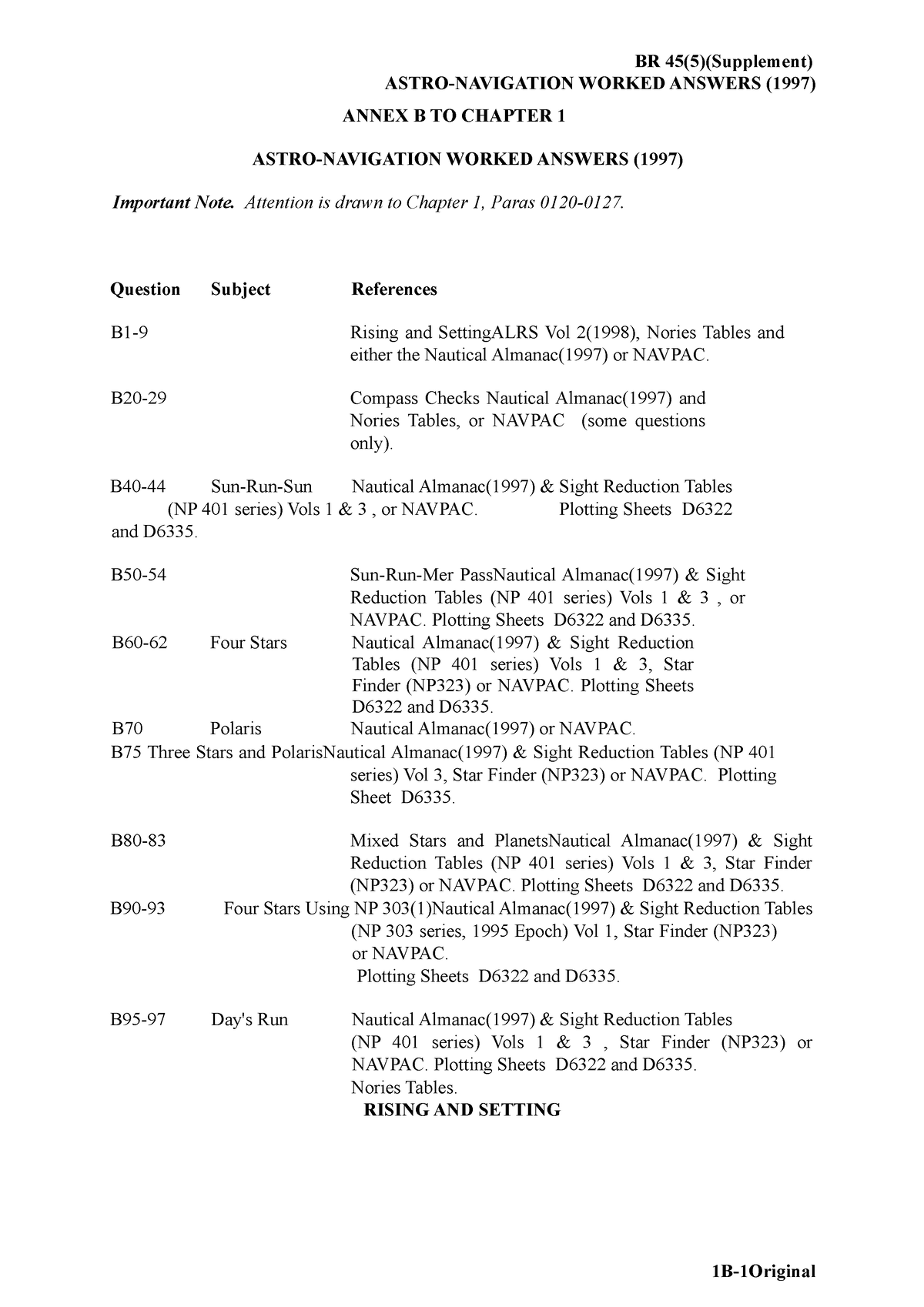 The Admiralty Manual Of Navigation (BR 45 Volume 5) Chapter 01 Section ...