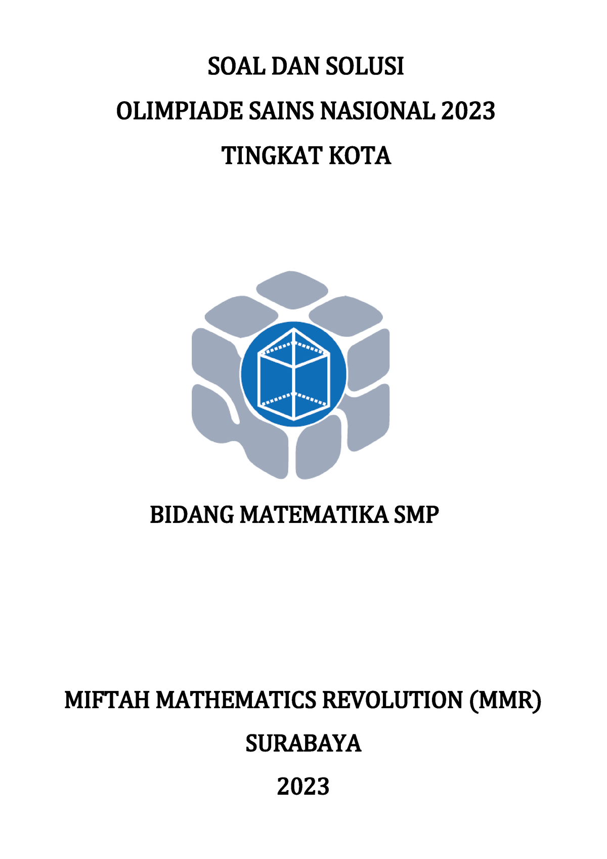 SOAL DAN Solusi OSK SMP 2023 (update 18-05-2023) - SOAL DAN SOLUSI ...