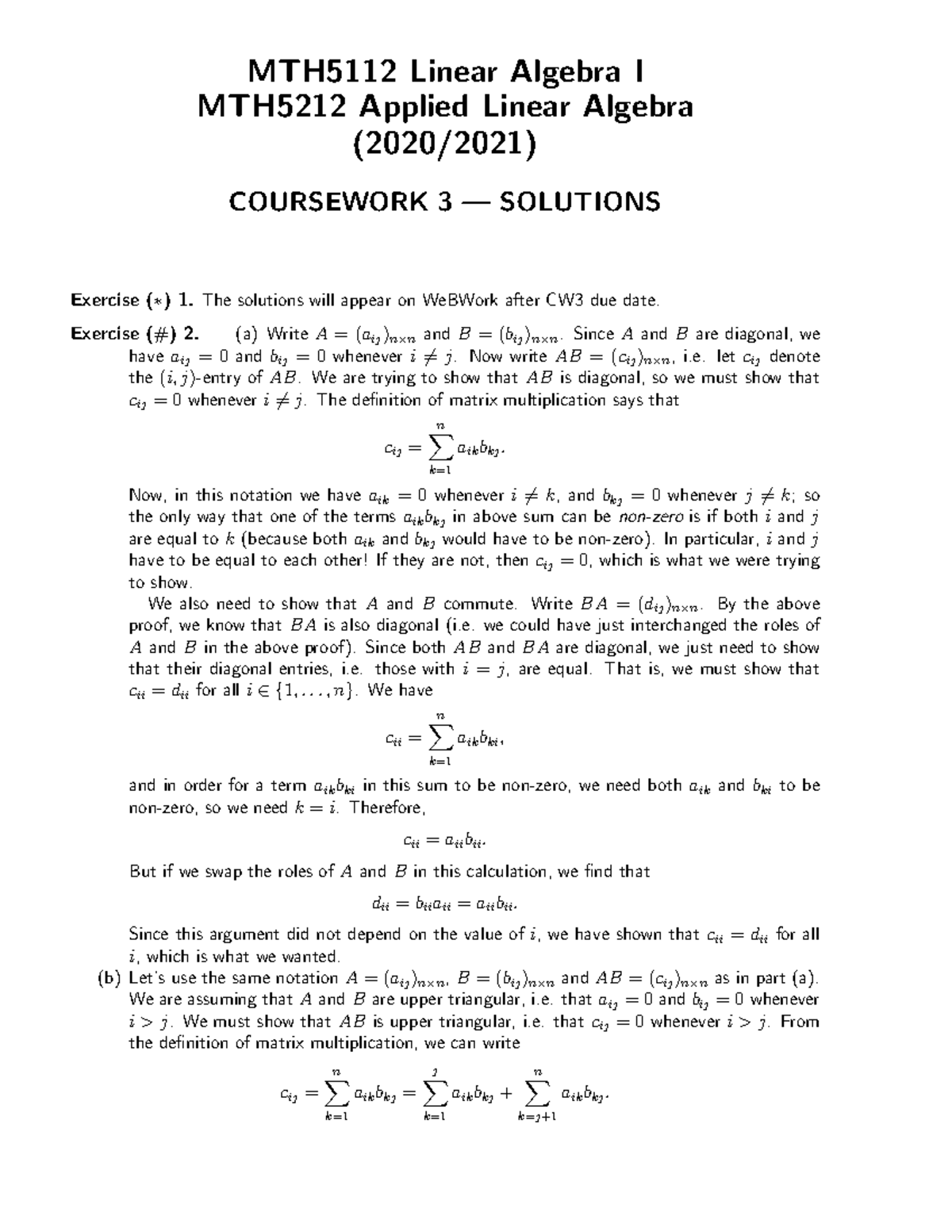 CW3sol-2020 - All Lectures And Course Sheets On Linear Algebra 1 ...