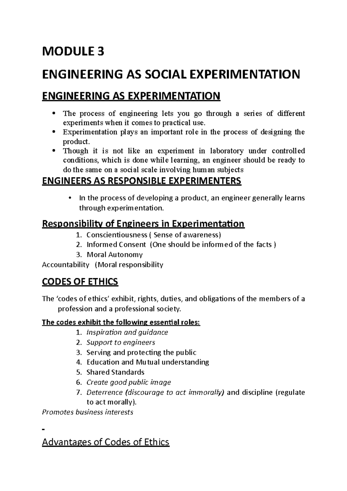 Professional Ethics Module 3 Module 3 Engineering As Social Professional Ethics Module 3 Module 3 Engineering As Social