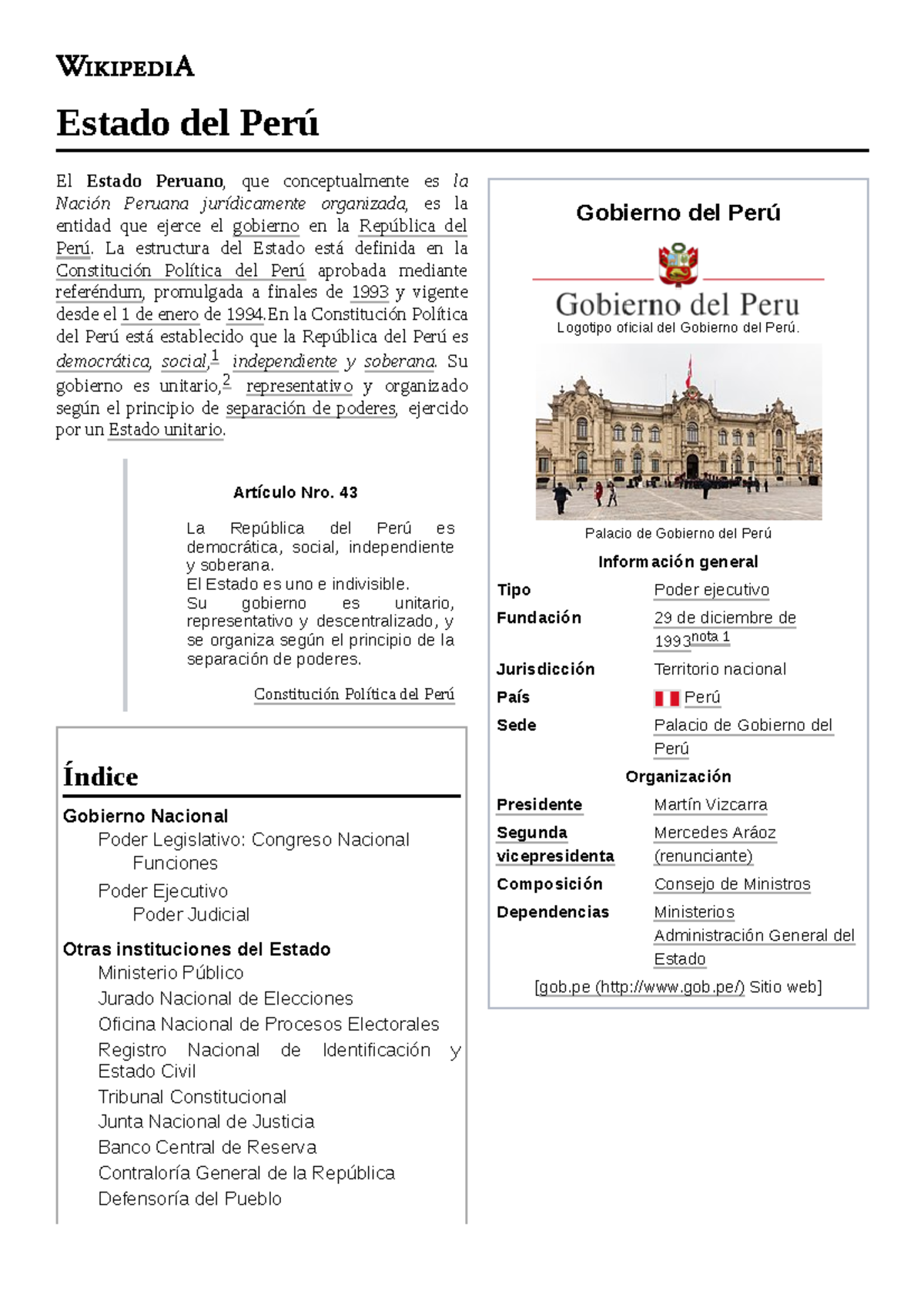 Derecho Y Legislacion- Estado DEL PERÚ - Gobierno del Perú Logotipo oficial del  Gobierno del Perú. - StuDocu