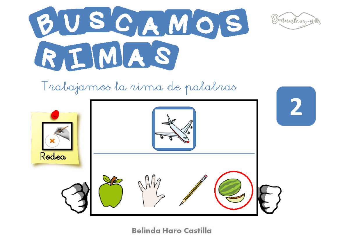 Buscamos rimas - Material de pre basica - Trabajamos la rima de ...