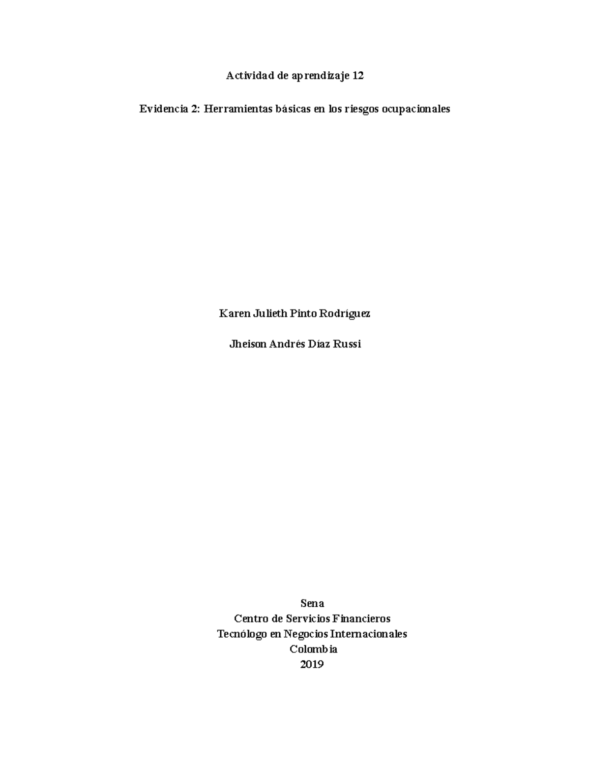 2.Evidencia 2 Herramientas B Sicas En Los Riesgos Ocupacionales.doc ...