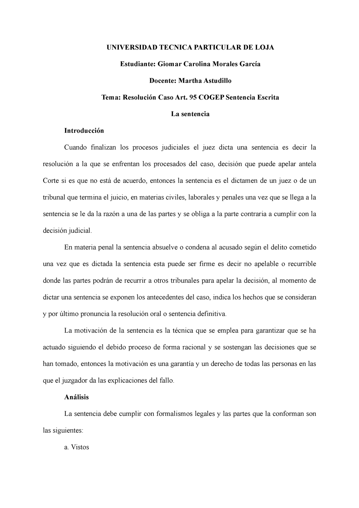 Derecho Procesal - APUNTES DEL SEMESTRE - UNIVERSIDAD TECNICA ...