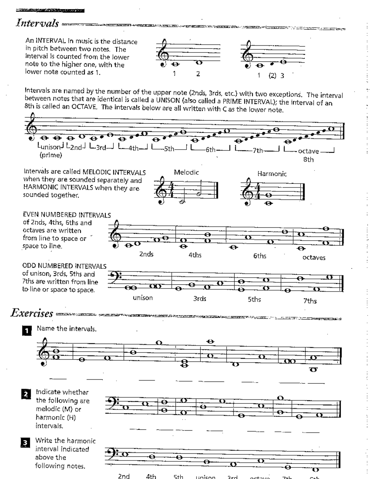 Intervals Exercises - SOCIAL PSYCHOLOGY NOTES AND ASSIGNMENTS - PSCI ...