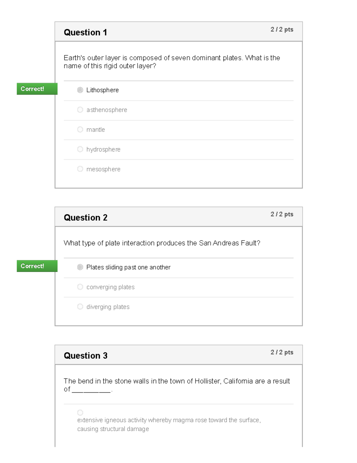 Part X Video Quiz 3 San Andreas Field Trip Jack Stauber1 Question 1