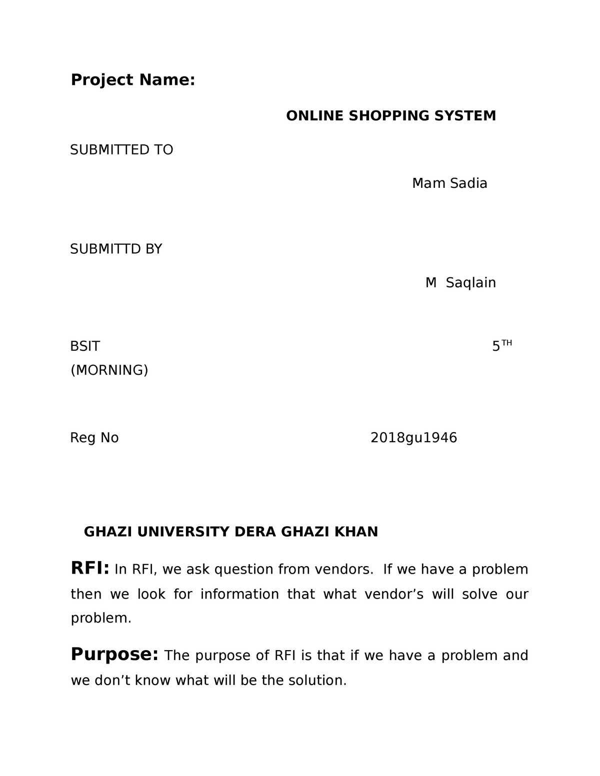 m-saqlain-good-data-project-name-online-shopping-system-submitted-to-mam-sadia-submittd-by