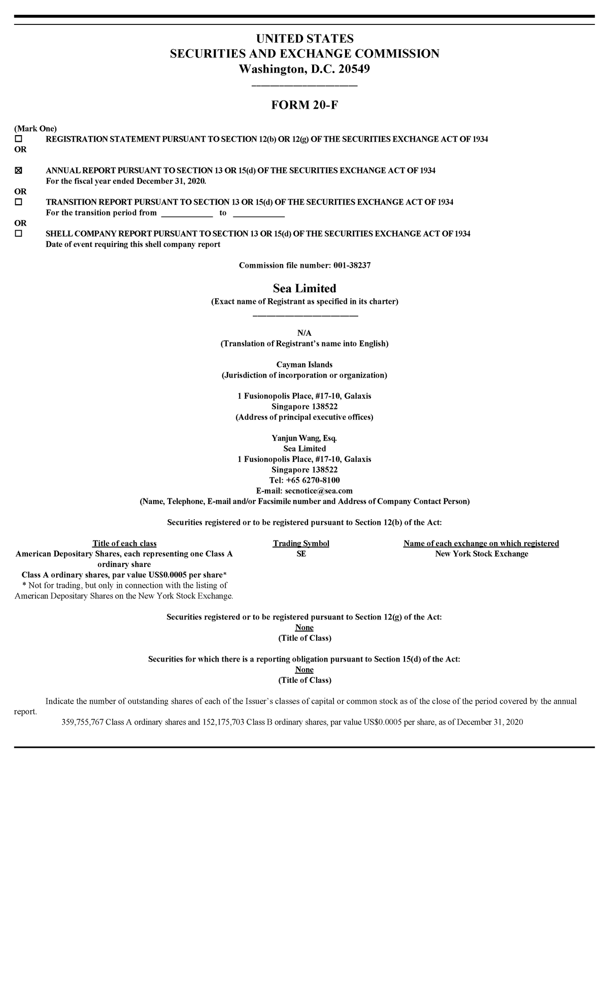 2021-04-16 - Form 20-F - sea notes for reference . for accounting ...