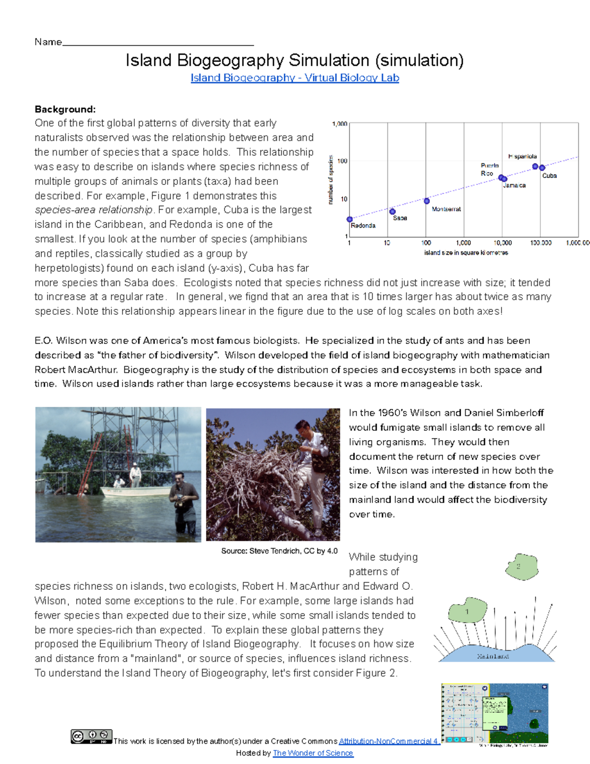 The island biogeography simulator 14405554 Name