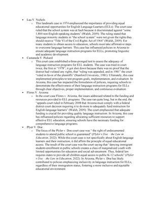 [Solved] How did the legal case Plyler v Doe impact the policies and ...