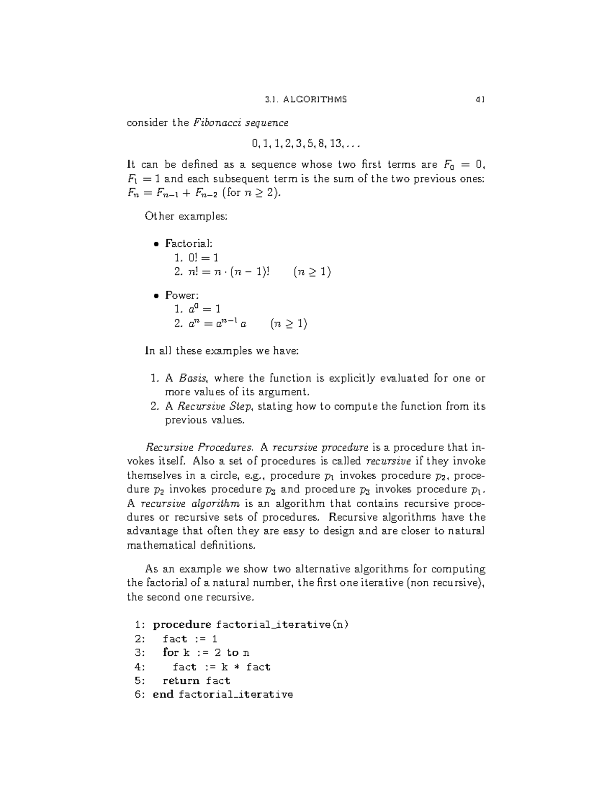 recursive-procedures-algorithms-41-consider-thefibonacci-sequence-0