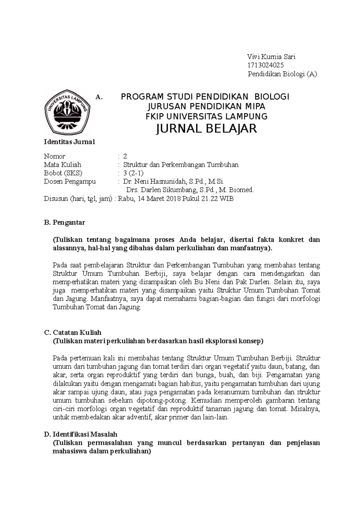 Tumbuhan Berbiji Adalah Jurnal