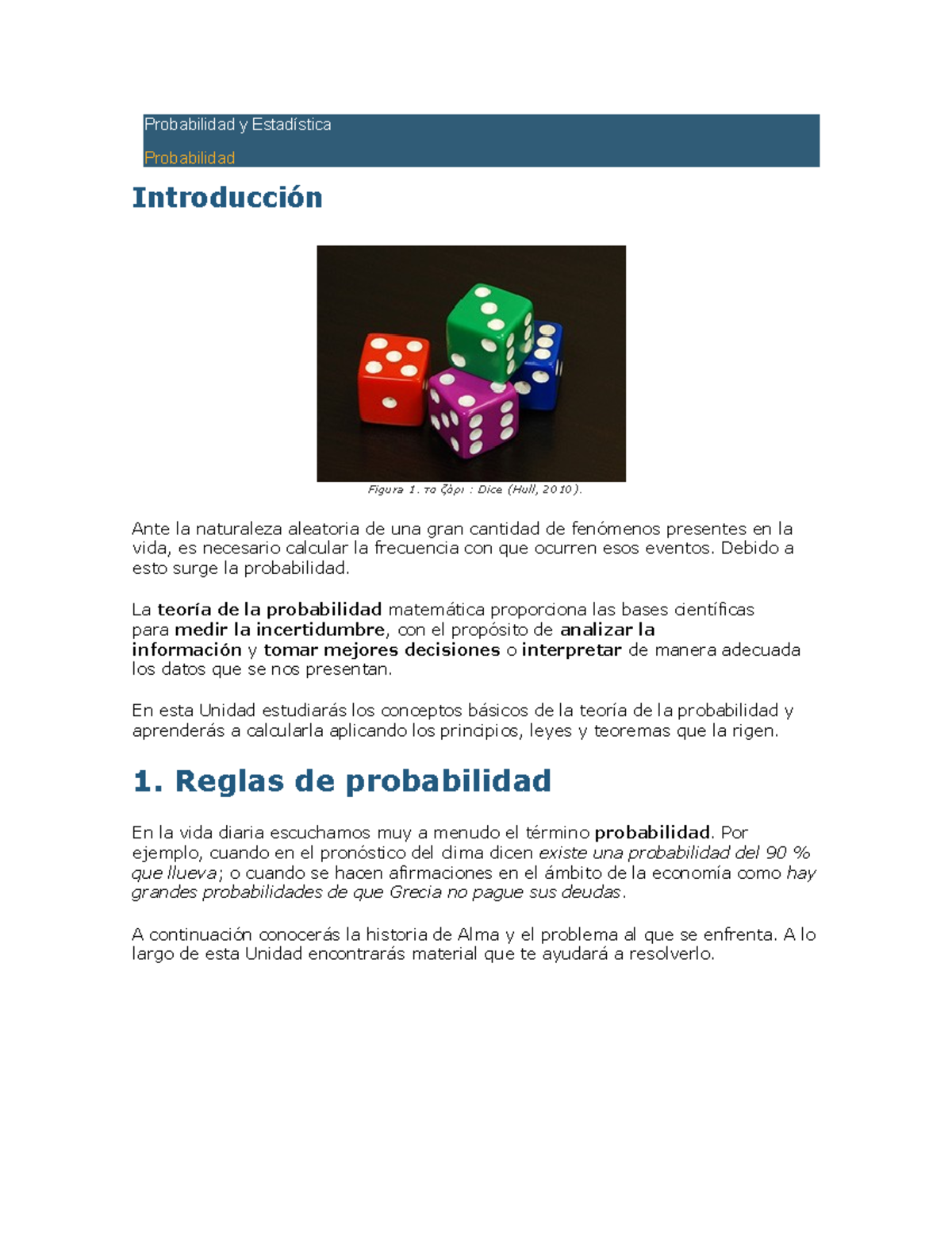 Probabilidad - Lecture Notes 1 - Probabilidad Y Estadística ...