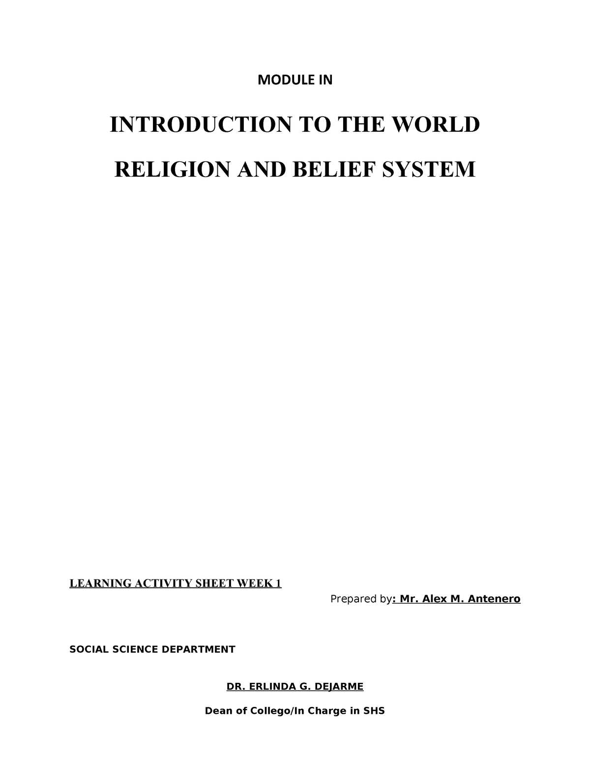 essay about world religion and belief system