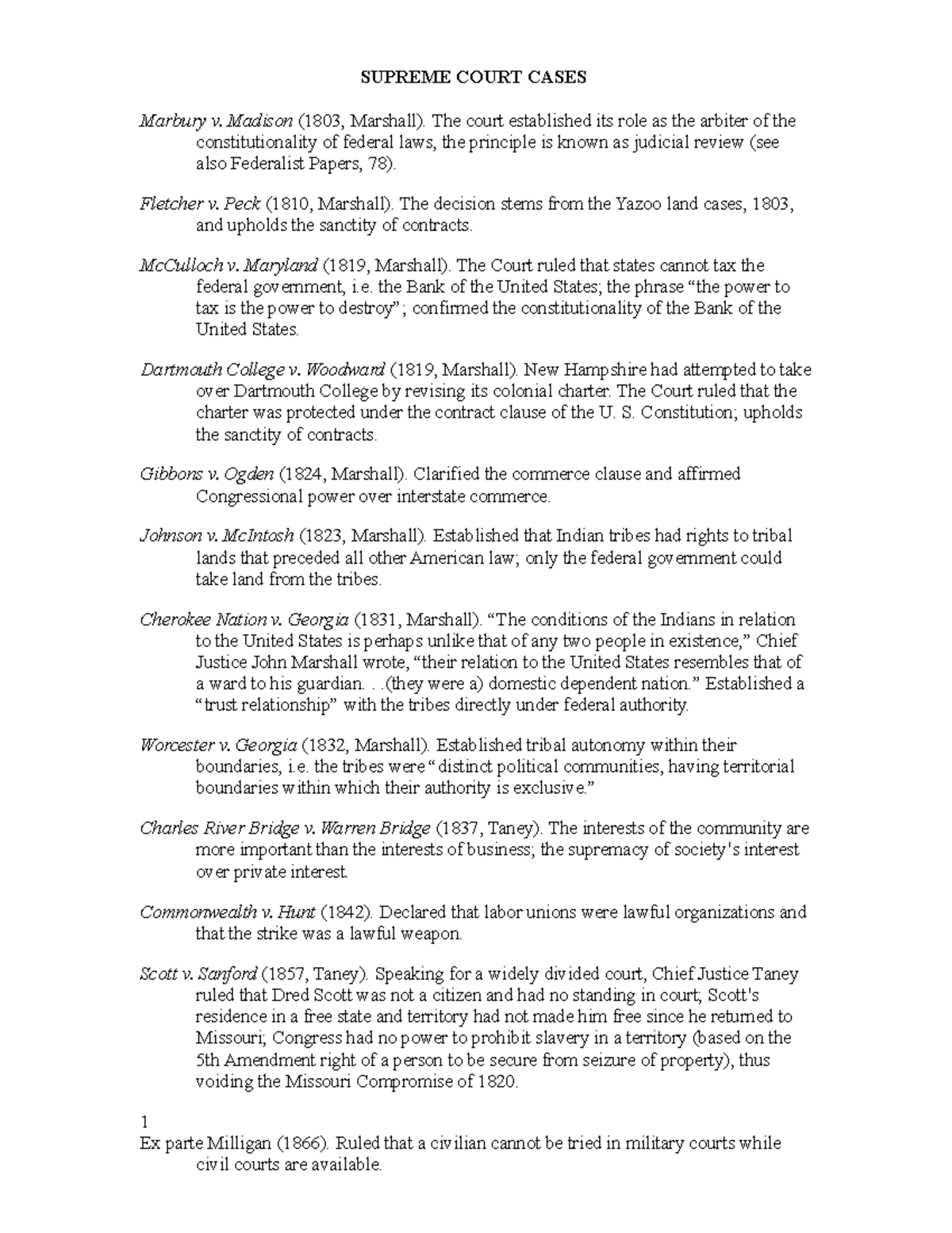 what constitutional principle did the supreme court establish in the mcculloch case