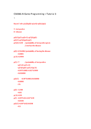 Tut1 - Tut1 - CS4386 AI Game Programming – Tutorial 1 This tutorial ...