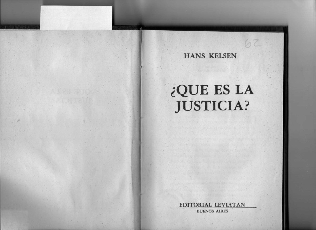 Qué es la justicia. Kelsen - Introduccion Al Derecho - Studocu