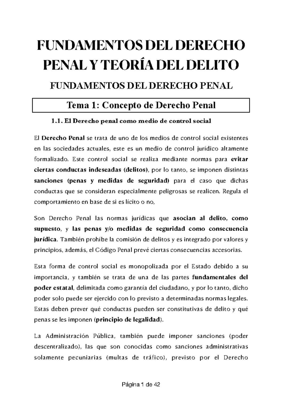 Fundamentos de Derecho Penal y teoría del delito - FUNDAMENTOS DEL ...
