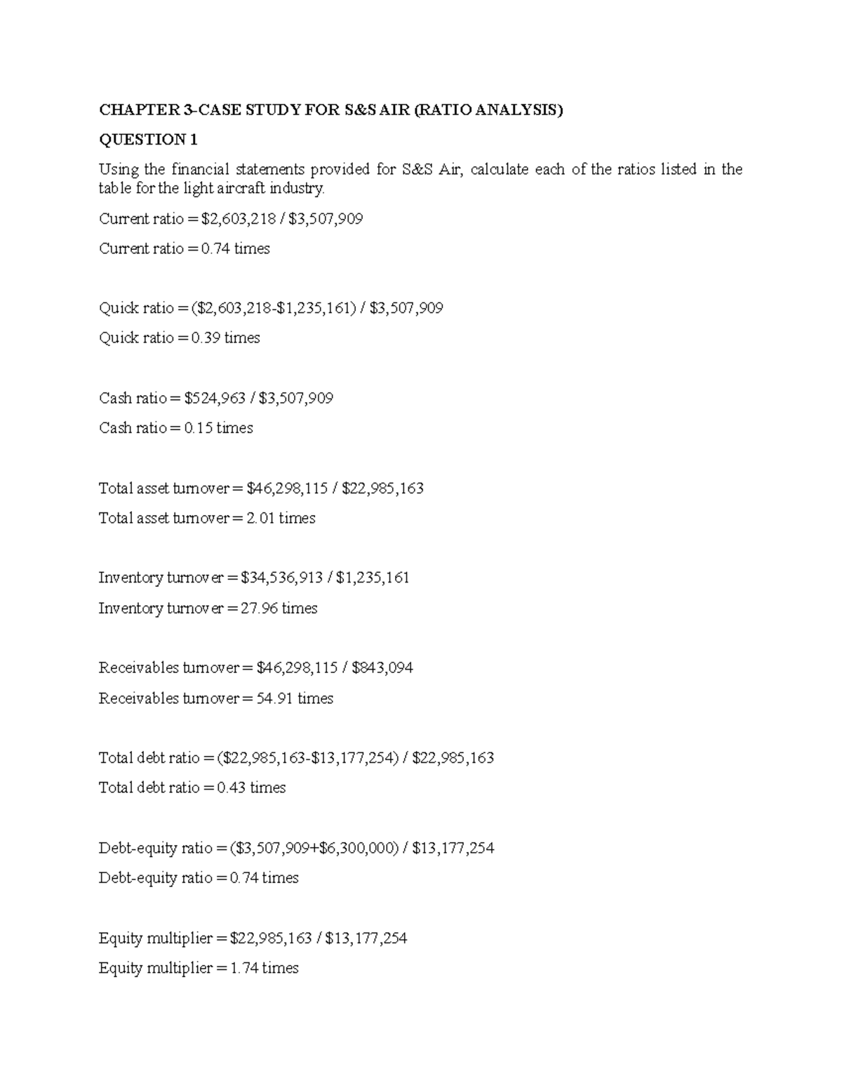 Case Study FM chapter 3 - Financial Management - UUM - Studocu
