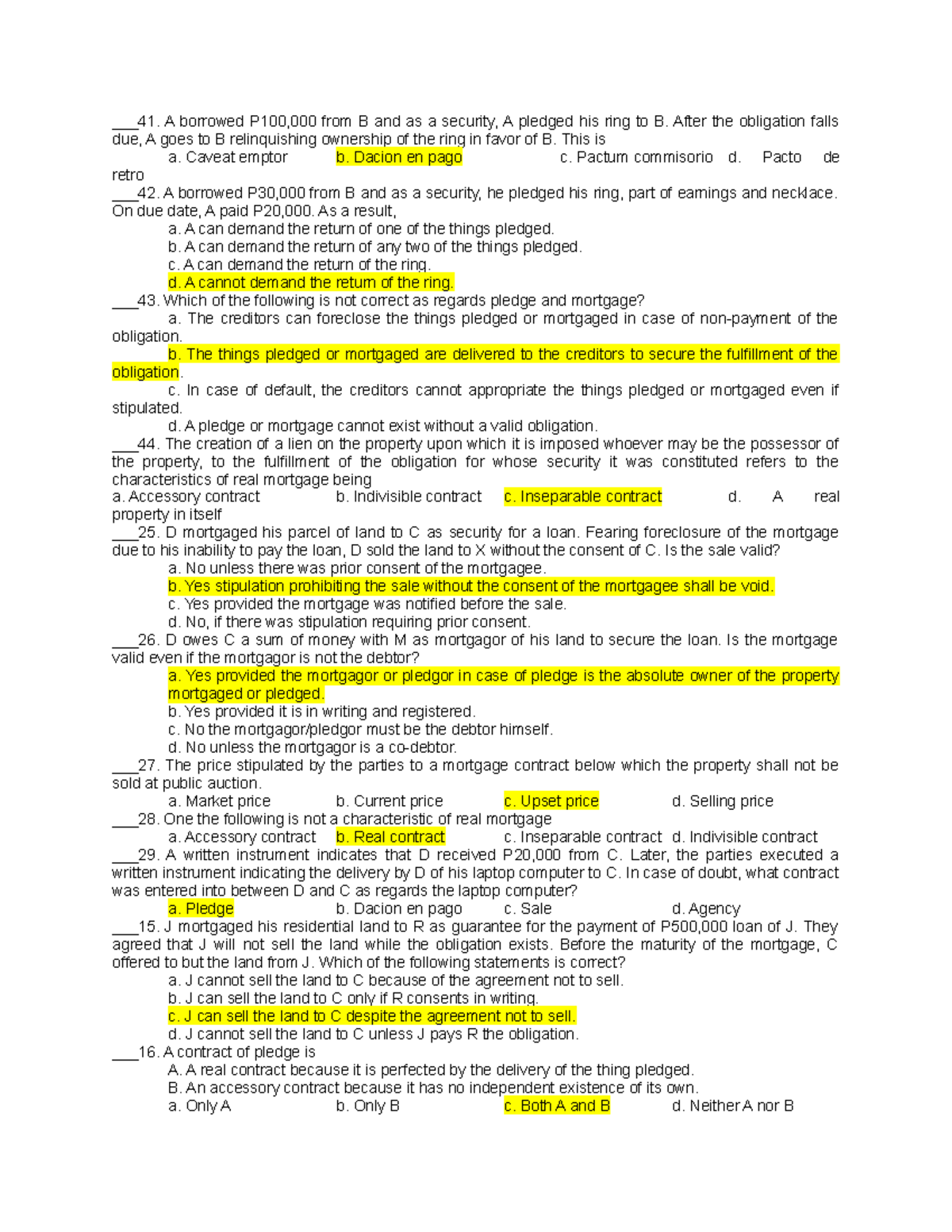 credit-transaction-multiple-choice-questions-41-a-borrowed-p100-000-from-b-and-as-a