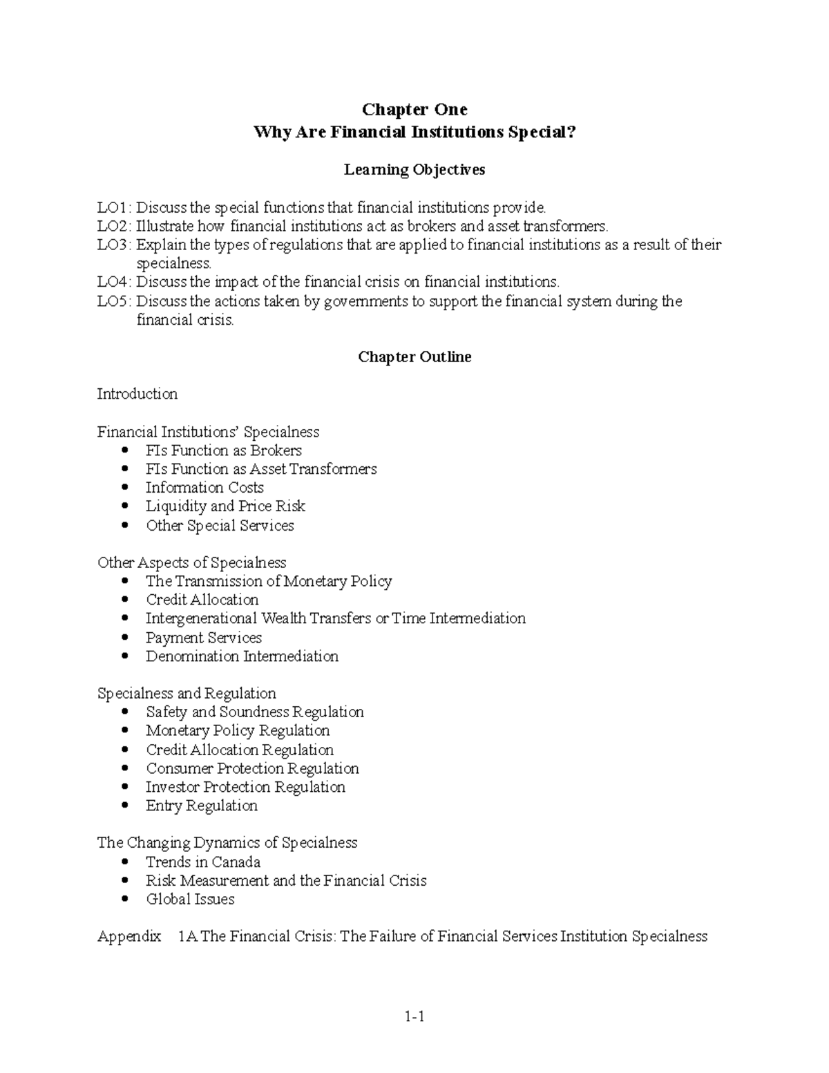 Sm ch 1 fim saunders 5 chapter notes and practice - Chapter One Why Are ...