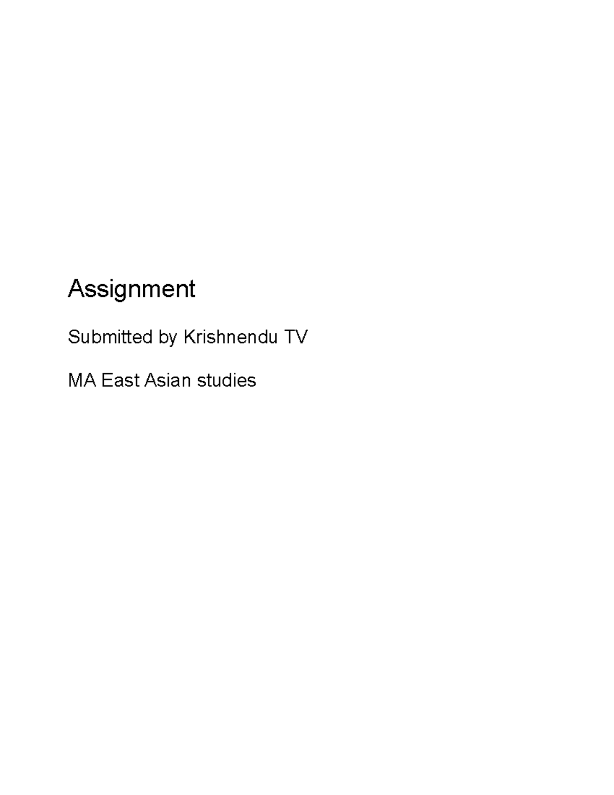 Iwakura Mission - Summary political science hons - Assignment Submitted ...