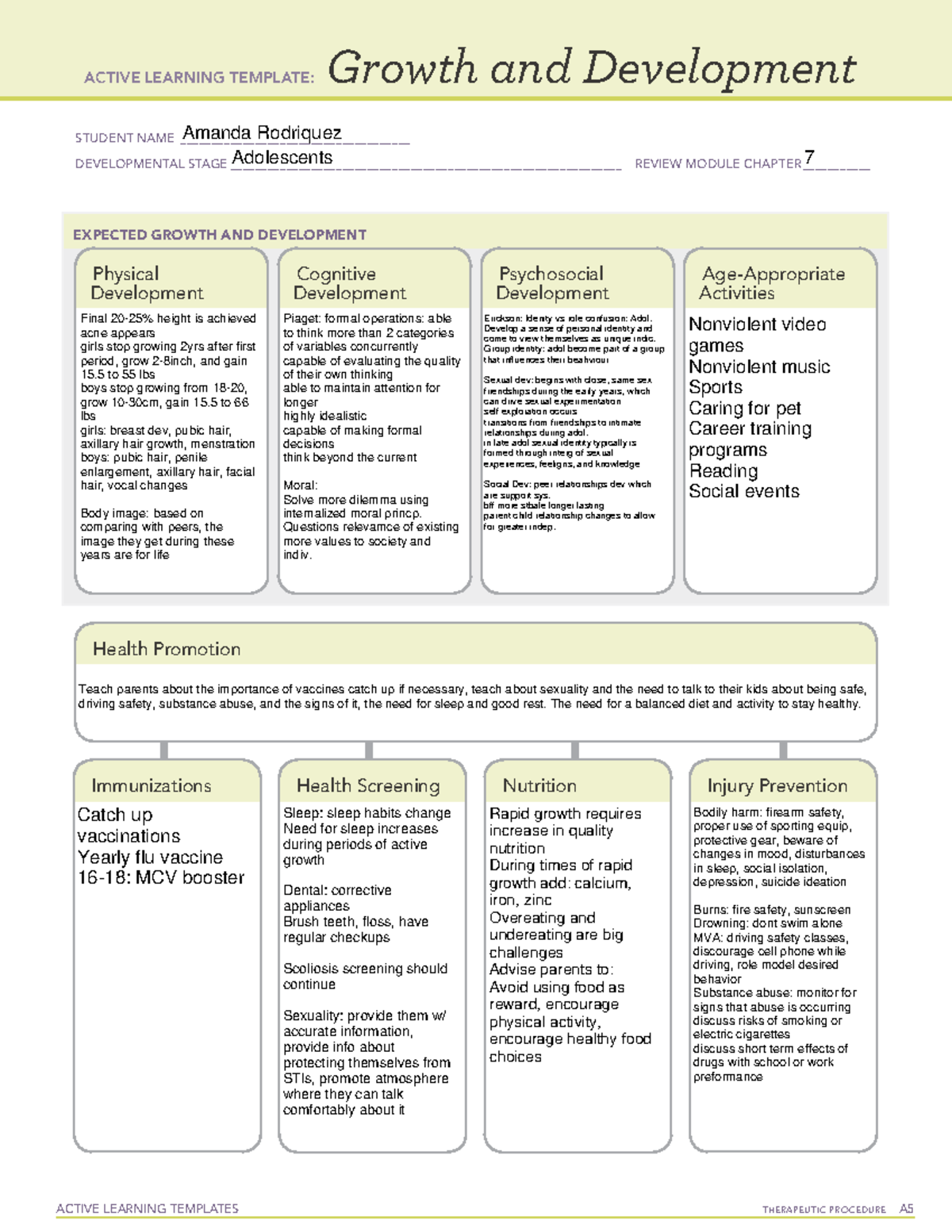 Adolescents - templets - ACTIVE LEARNING TEMPLATES THERAPEUTIC ...