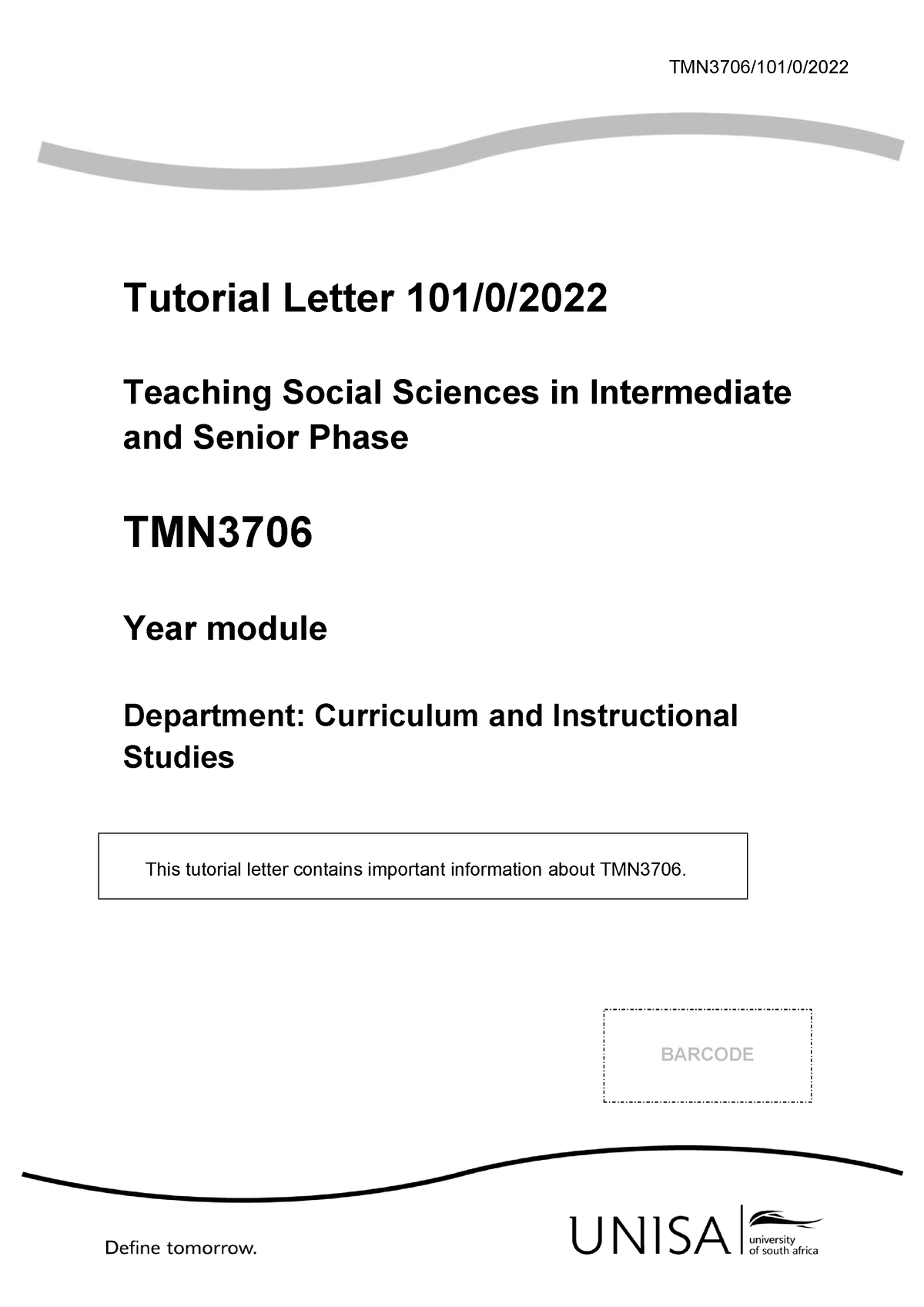 unisa project management assignment