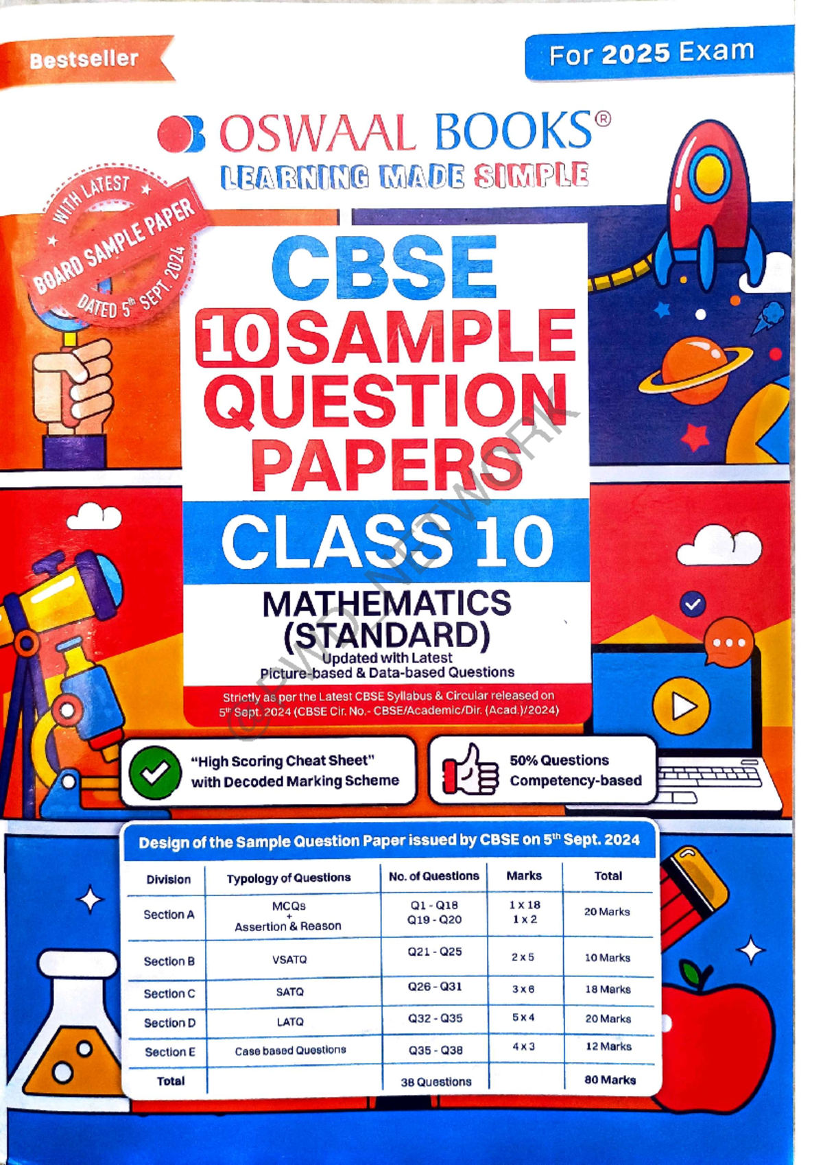 Oswaal Maths Standard SQP 202425 by PWD Network Bestseller WITH