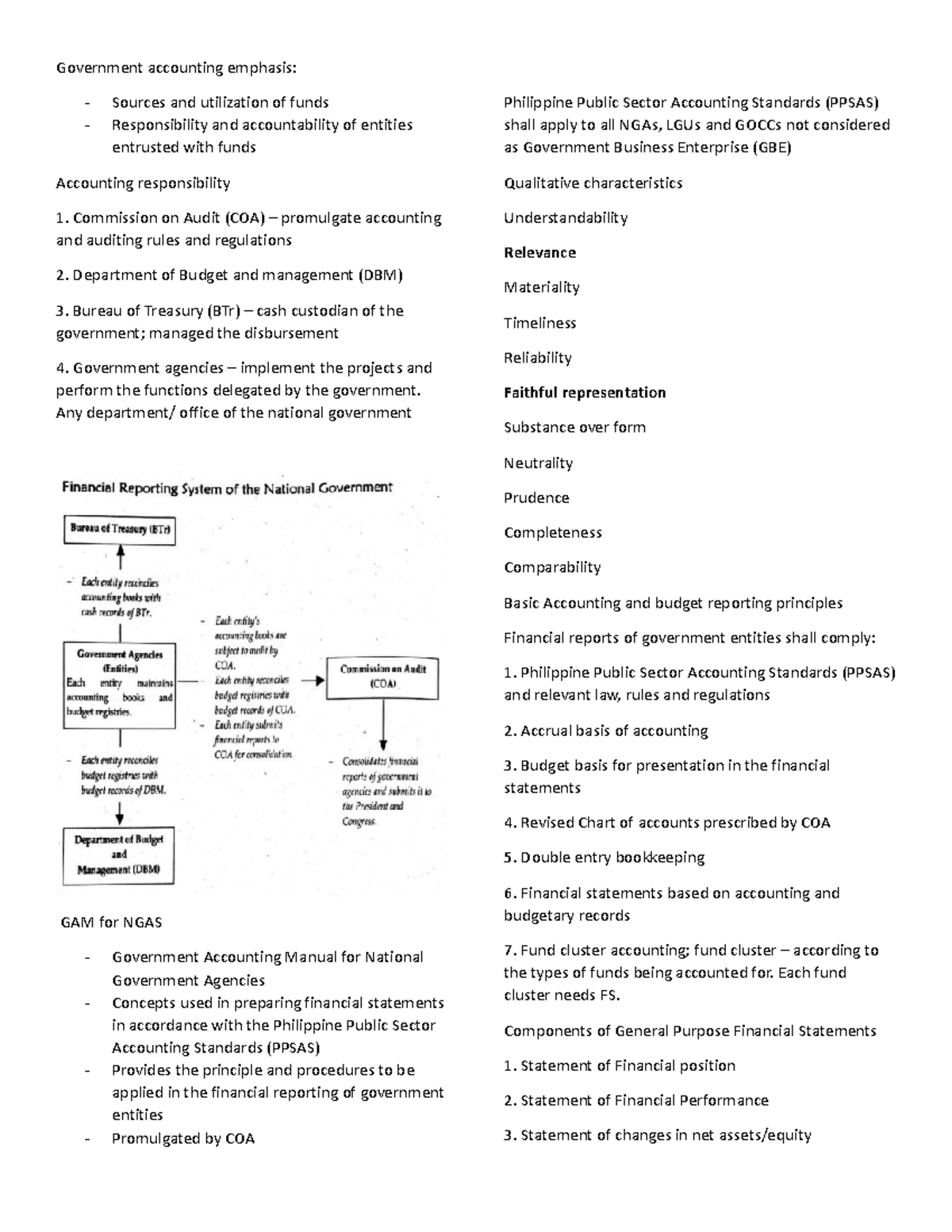 Government accounting notes - Government accounting emphasis: - Sources ...