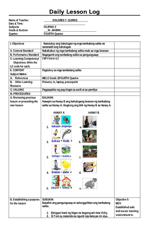 Q1 WS Science 4 Lesson-1-Week-1 - IMPLEMENTATION OF THE MATATAG K TO 10 ...