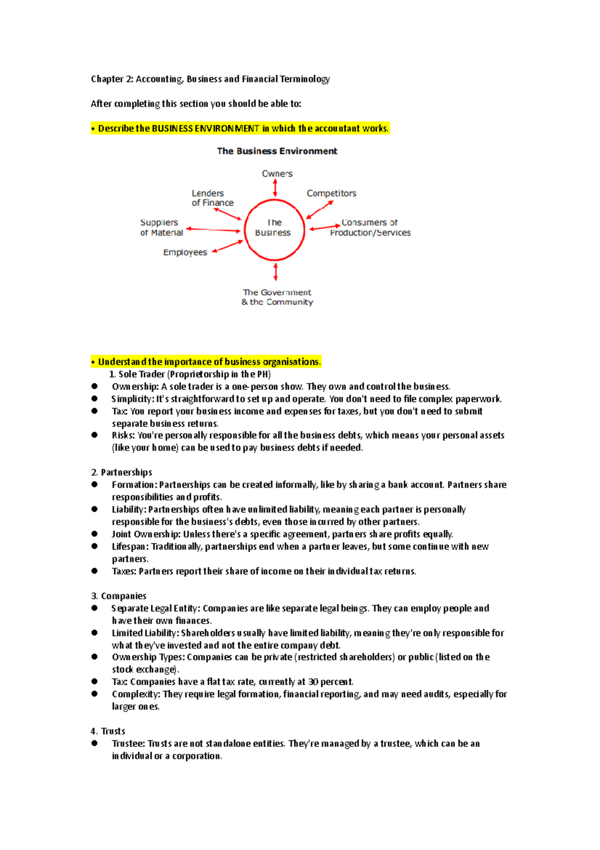 Accounting, Business and Financial Terminology - Understand the ...