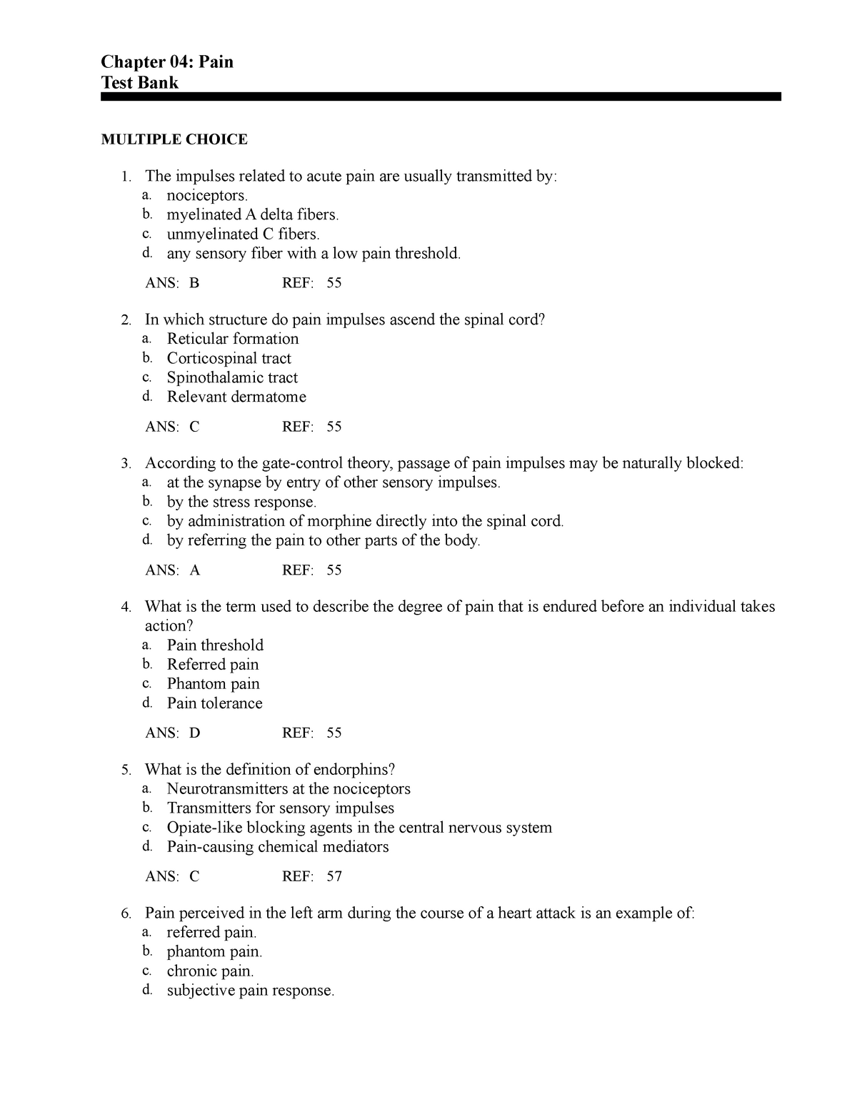 Bio 204 Test One Biology 204 With Hanson At University