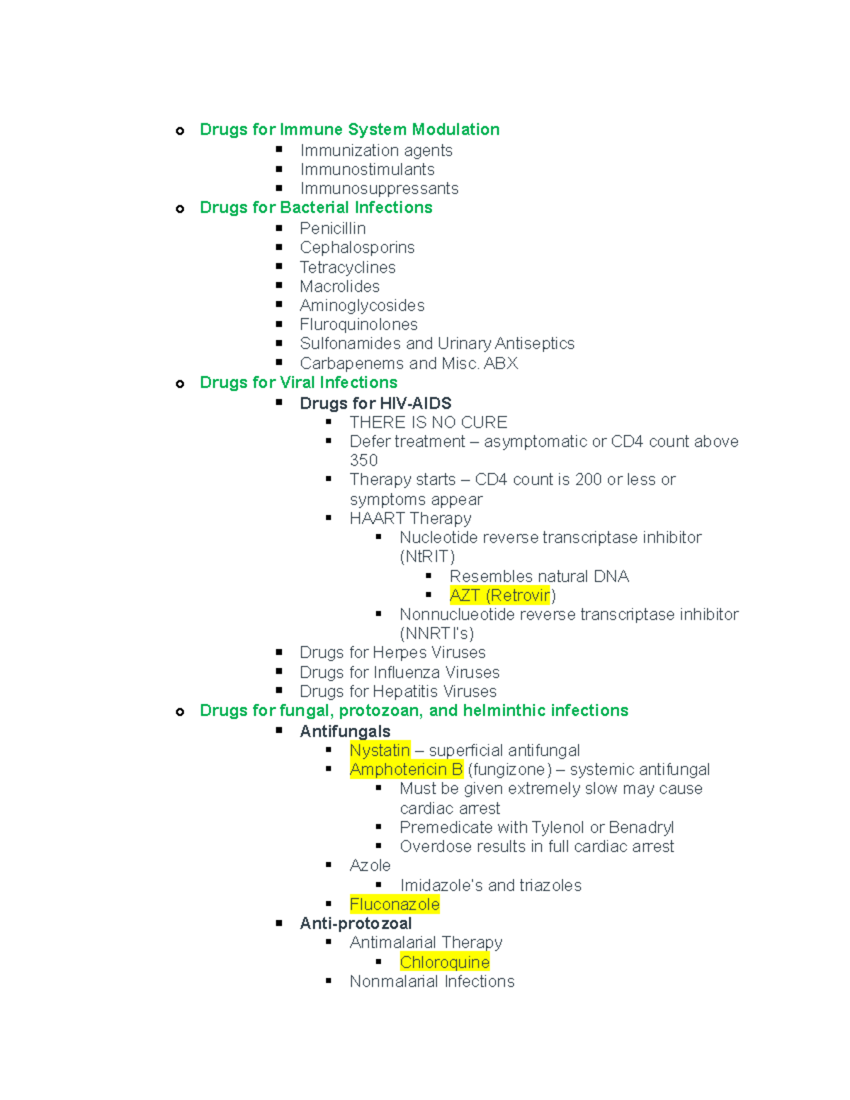 Module 4 Notes - o Drugs for Immune System Modulation Immunization ...