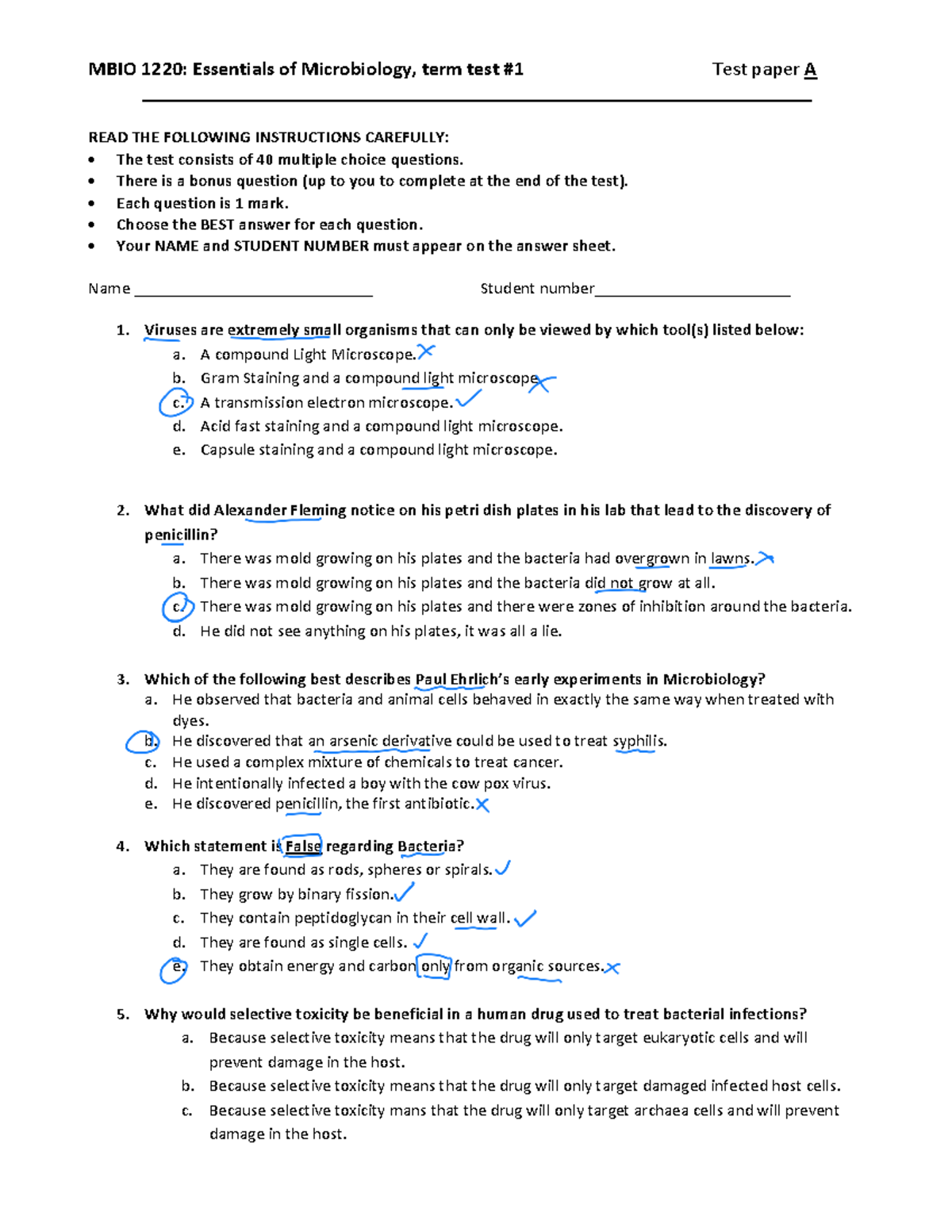 MBIO 1220 Midterm 1