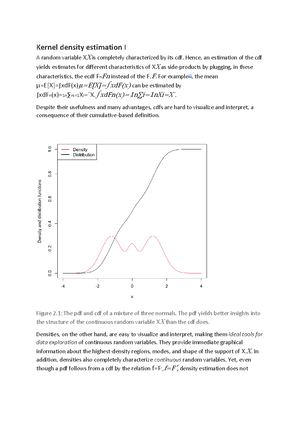 Histogram - Histogram The simplest method to estimate a density ff from ...