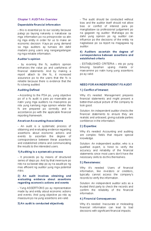 10 Completing the Audit - Completing the Audit Subsequent Events are ...