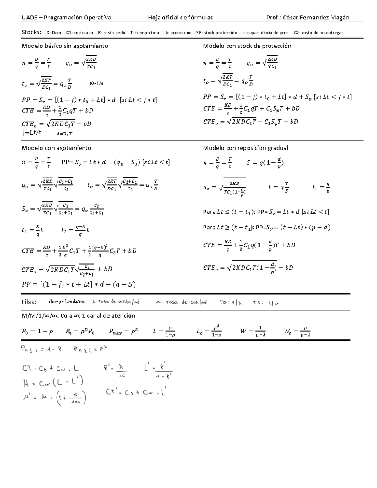 Formulas MRI P.Operativa - UADE – Programación Operativa Hoja oficial ...