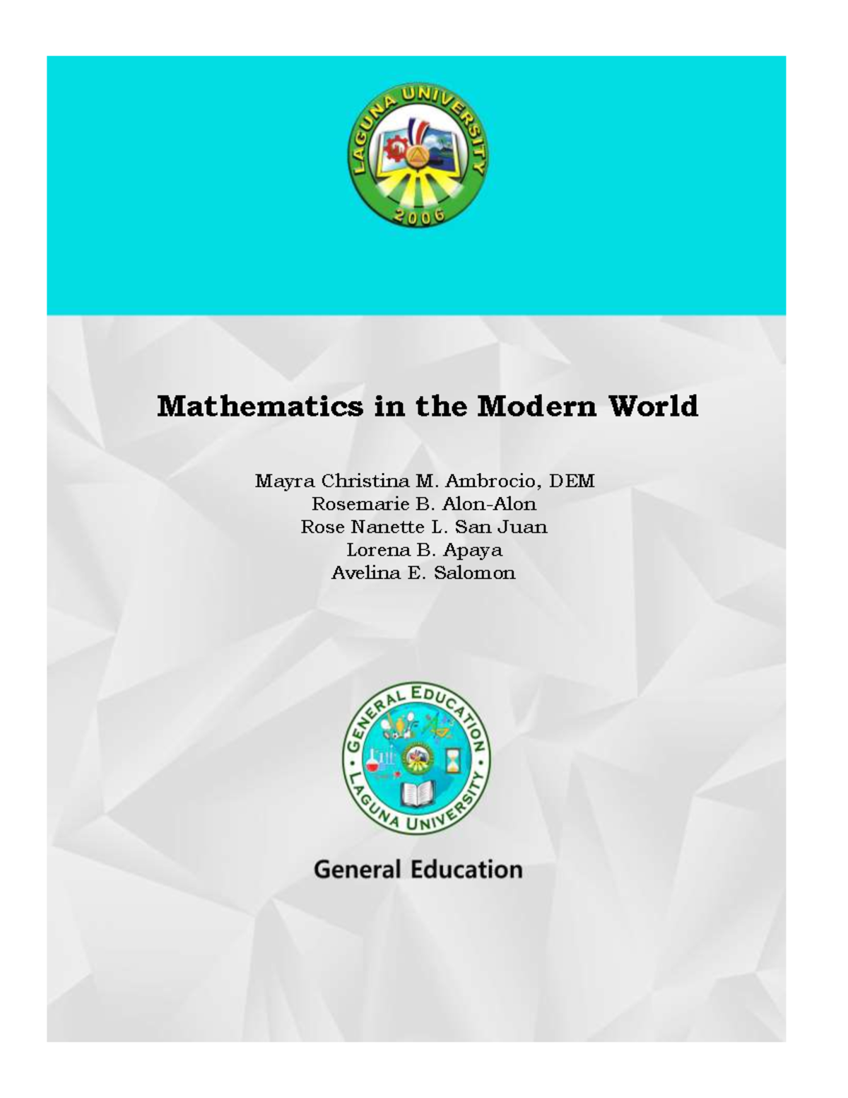 Mathematics In The Modern World Prelim I G E N E D G E M S O C S   Thumb 1200 1553 