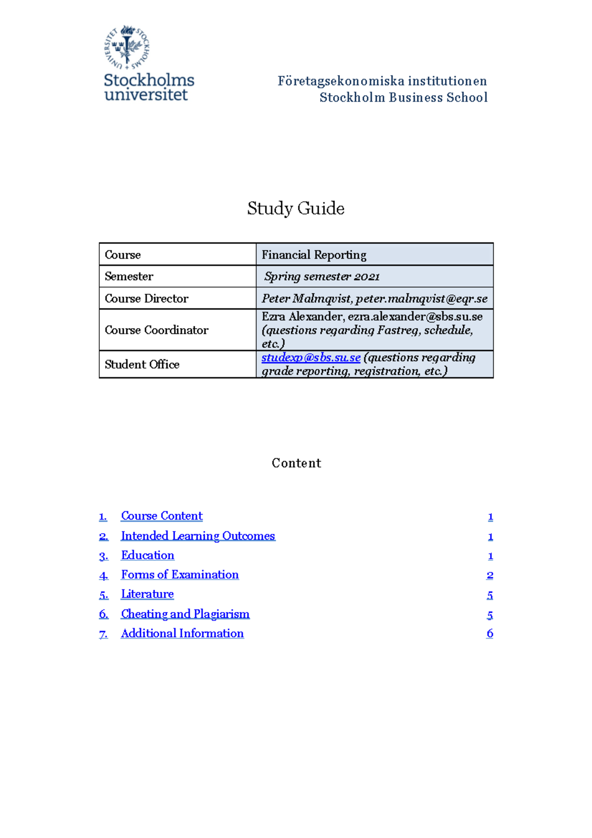 FR Study Guide 2021 v1 - Företagsekonomiska institutionen Stockholm ...