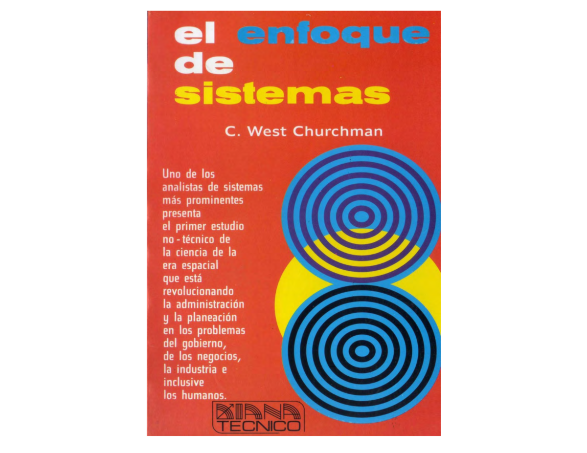 295337427 El Enfoque de Sistemas Churchman Libro Completo