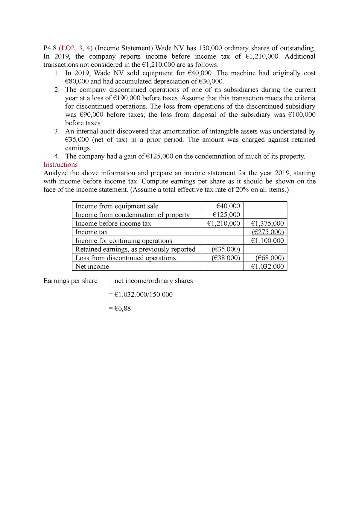 P4.8 - Tugas Akuntansi Keuangan Menengah 1 - P4 (LO2, 3, 4) (Income ...