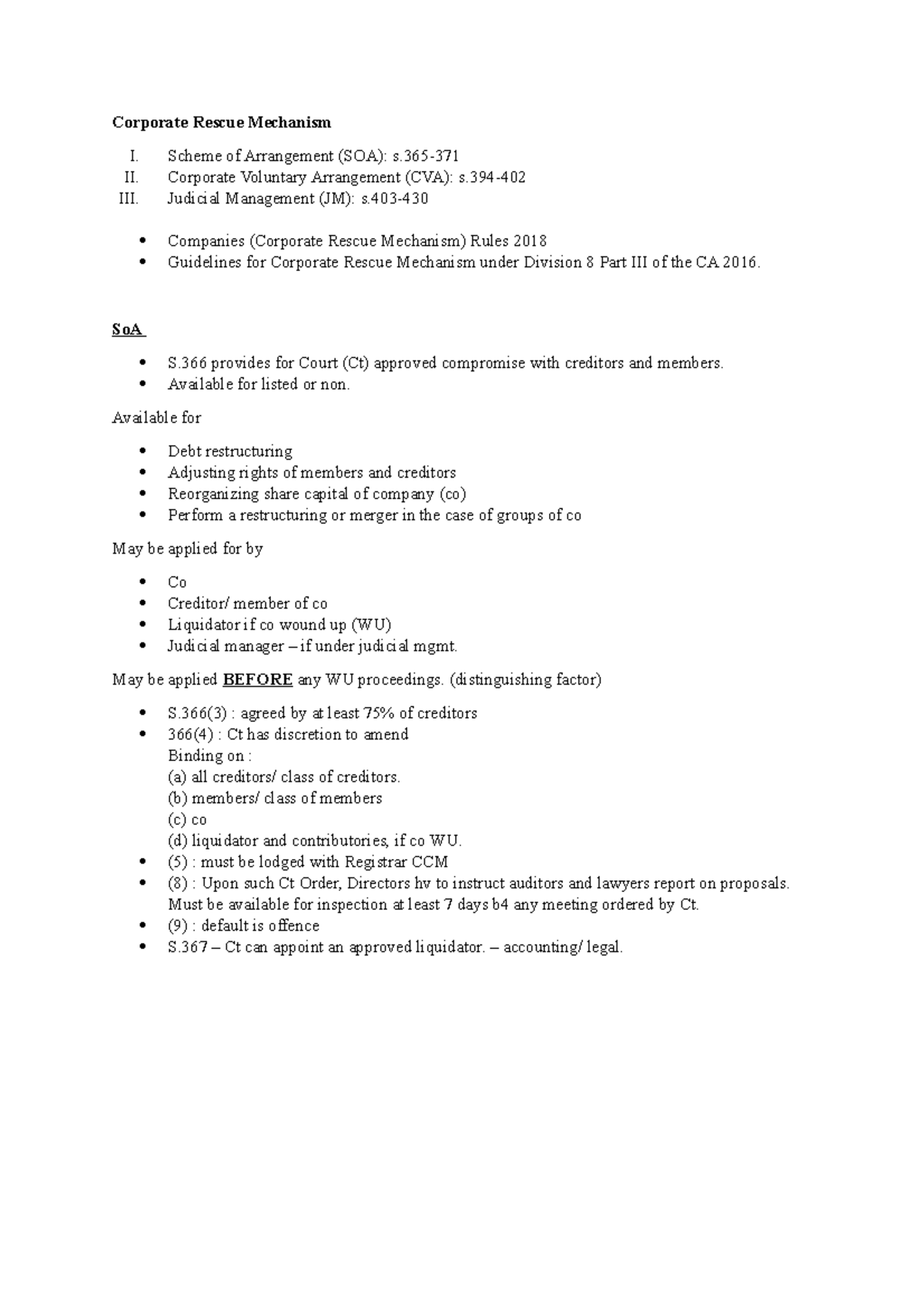 scheme of arrangement (corporate rescue mechanism) - Corporate Rescue ...