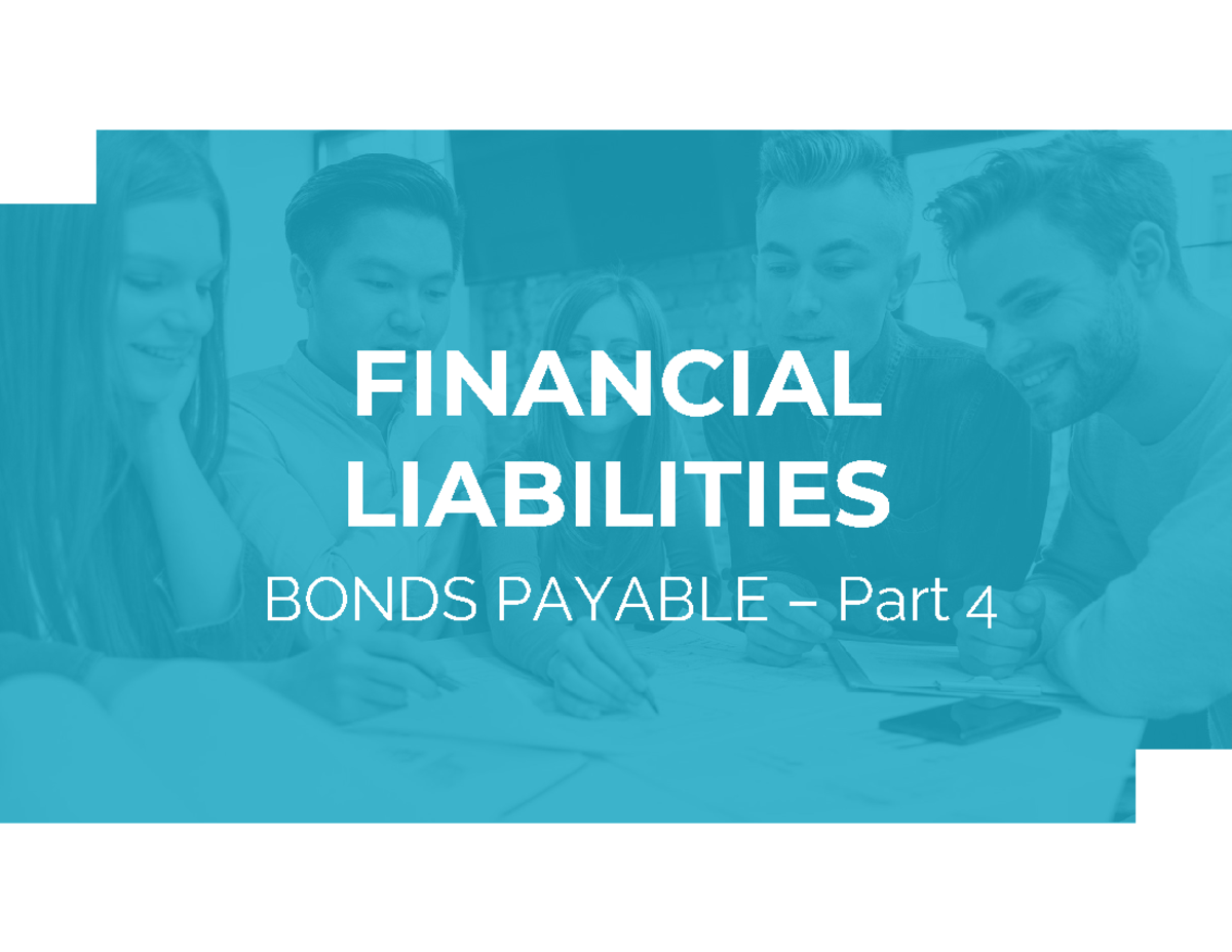 6. Financial Liabilities - Bonds Payable (Part 4) - FINANCIAL ...