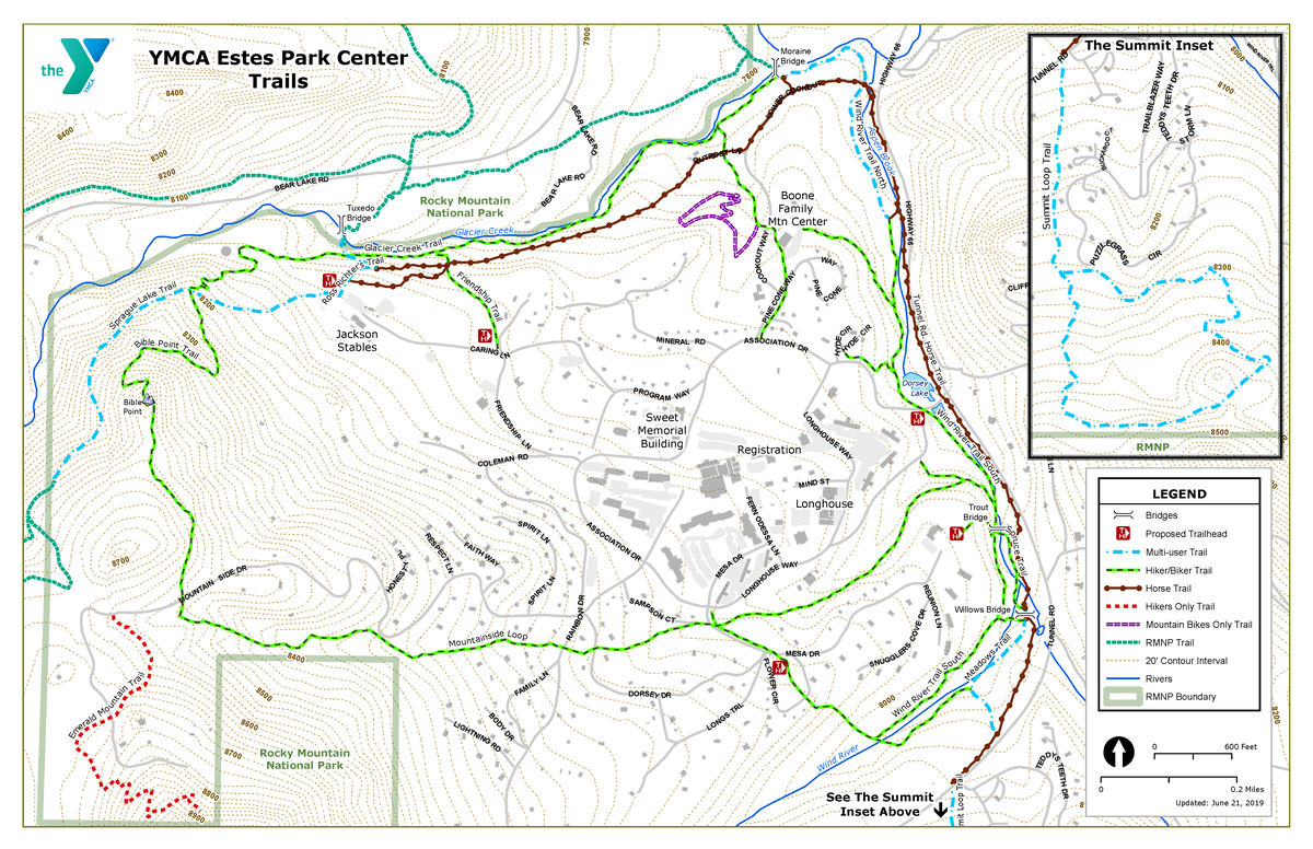 YMCA Trail Map