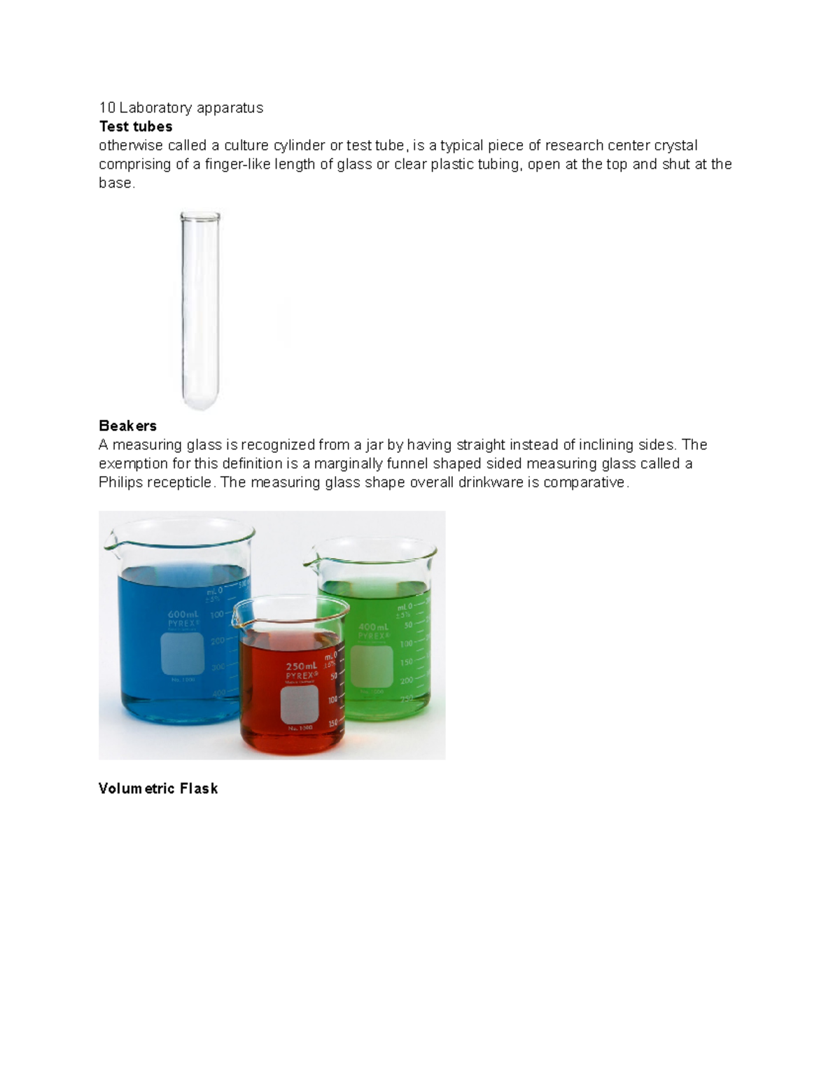 Final LAB - This is a good file - 10 Laboratory apparatus Test tubes ...