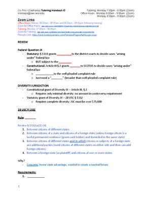 Subject Matter Jurisdiction Flowchart Practical Law - RESOURCE ID 4-507 ...