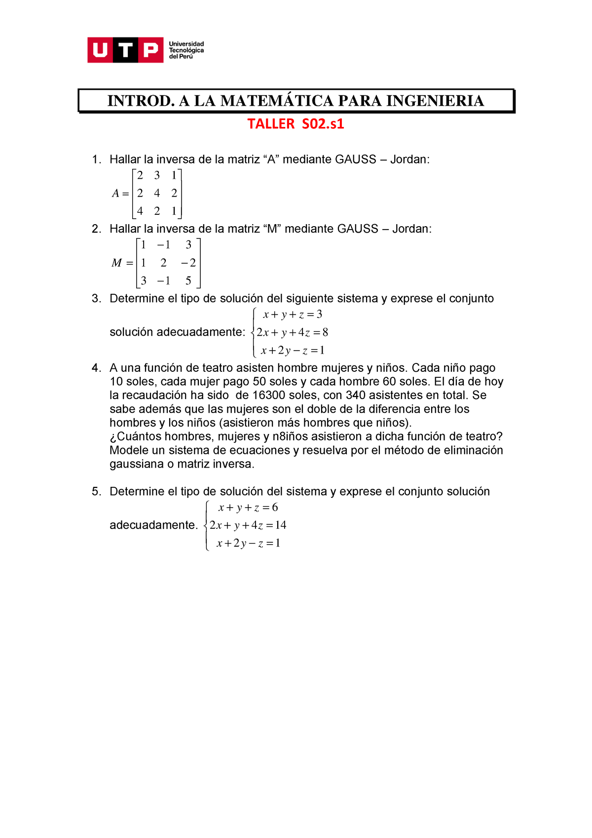 S02.s1 - Resolver Ejercicios - INTROD. A LA MATEMÁTICA PARA INGENIERIA ...