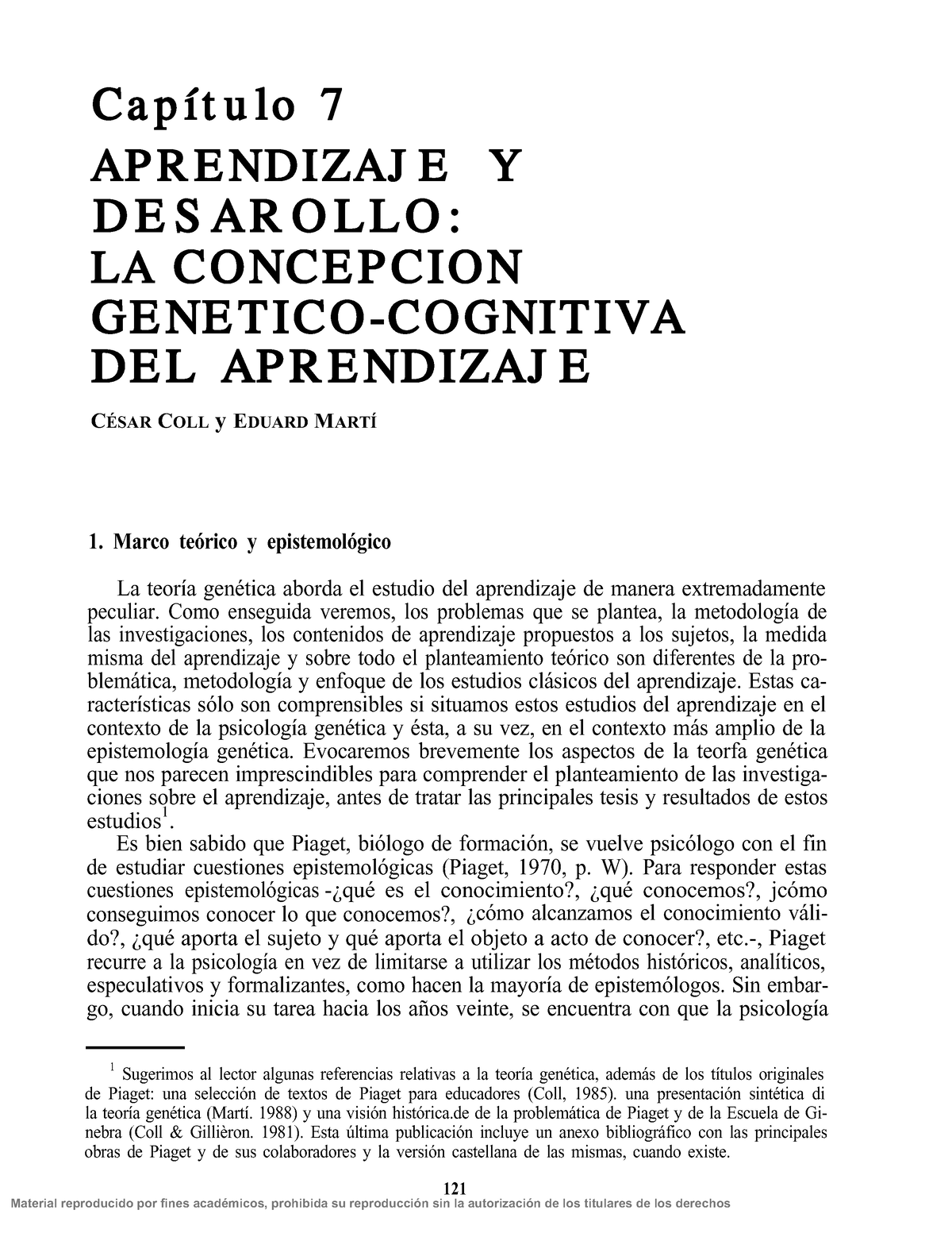 Jean Piaget la concepcion genetio cognitiva del aprendizaje C