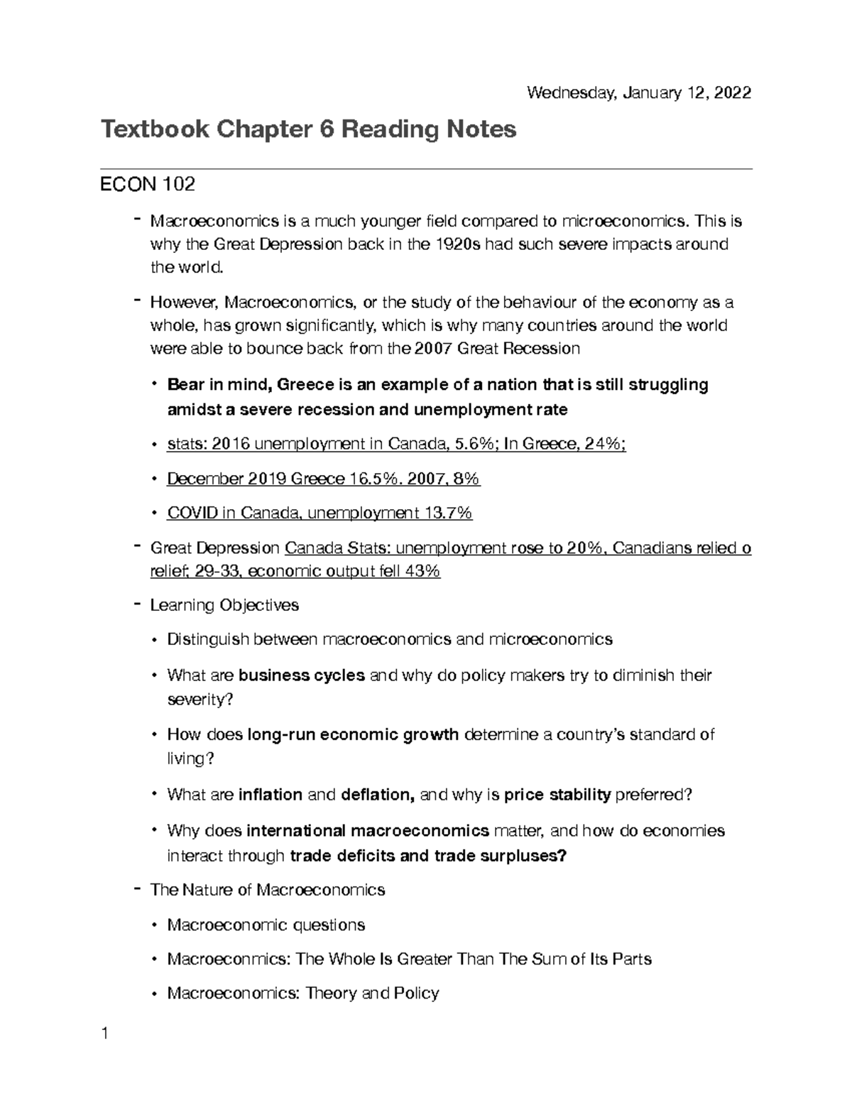 Chapter 6 Textbook Notes - The Big Picture - Textbook Chapter 6 Reading ...